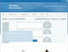 Tablet Screenshot of michiganinstruments.com